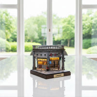 1:64 Miniature Scene Light up Miniature Display Base Collectible for Office