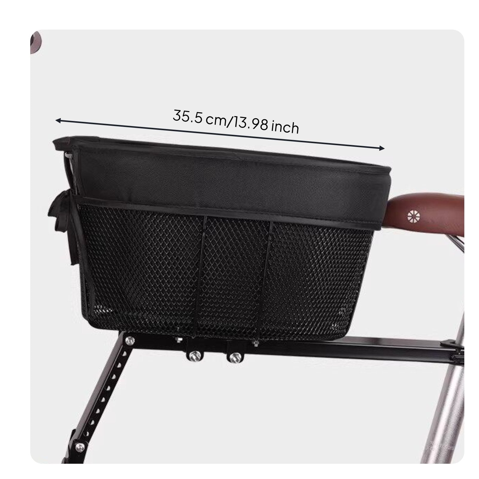 Foldable Dog Bike Basket Removable Dog Bike Basket Large Space for Outdoor Rides