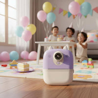 Kids Instant Camera Multifunctional Twin Lens Print Camera Thermal Printing