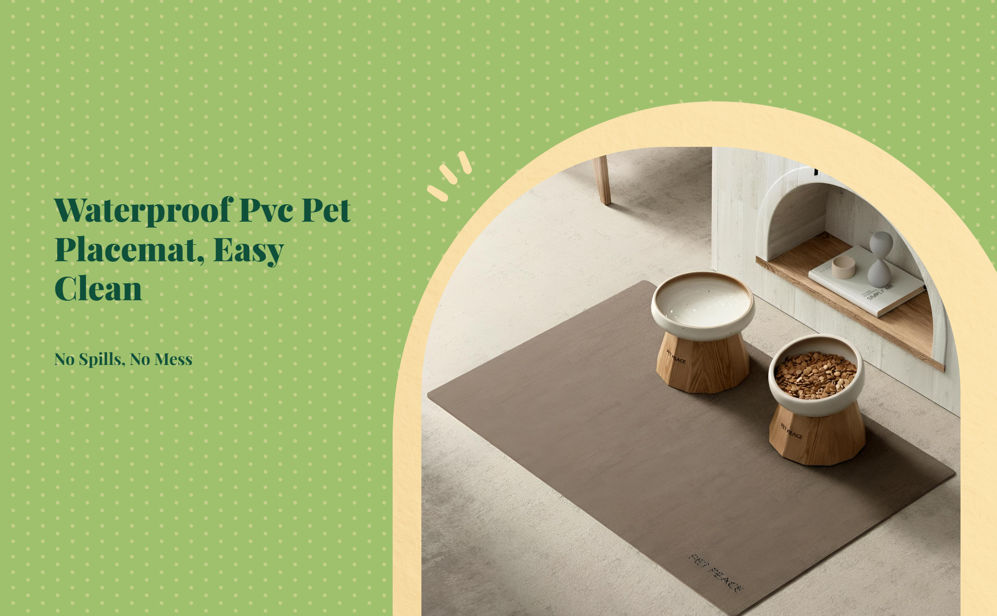 Waterproof pet mat, easy clean