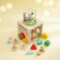 Bead Maze Cube Toy Large Anti-Swallow Pieces Multifunctional Learning Toy
