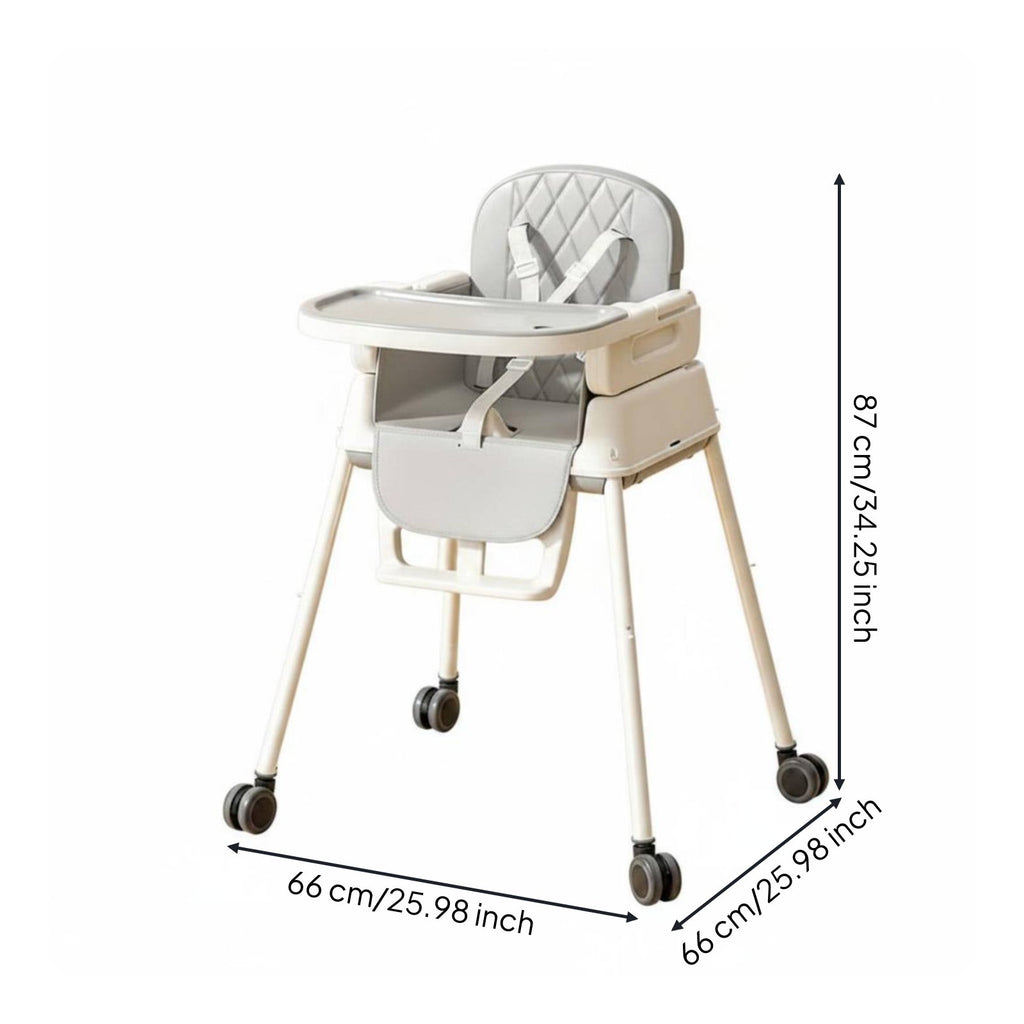 Foldable High Chair Multi Function Children's Dining Chair Travel Friendly for Infants, Young Children, Home