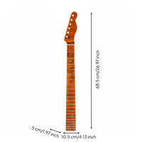 Electric Guitar Neck 21 Frets Music Instrument Part Back Center Stripe