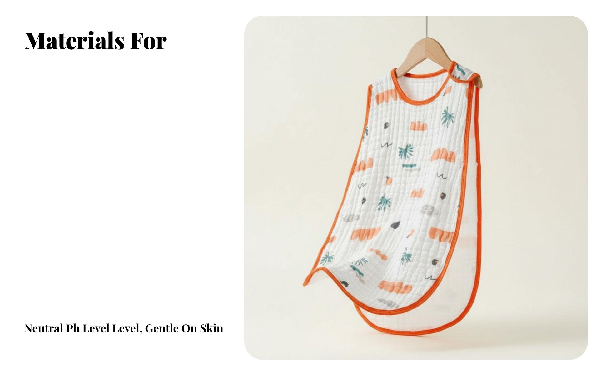 Sleeveless Gauze sleeping bag Antipush Design infant nightwear Wide fashion-forward for Infants