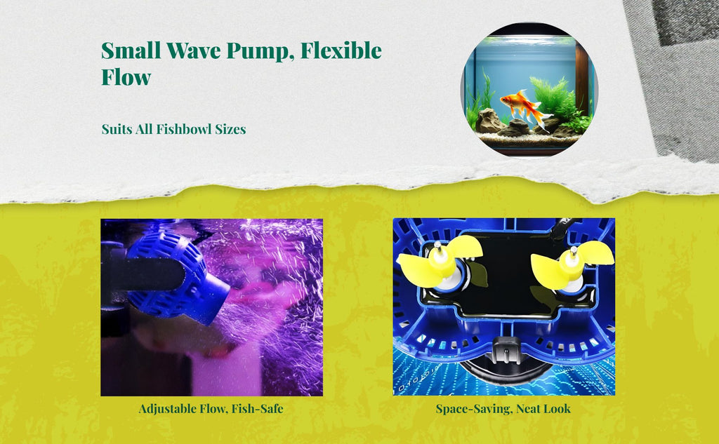 Quiet, powerful wave pump for aquariums.