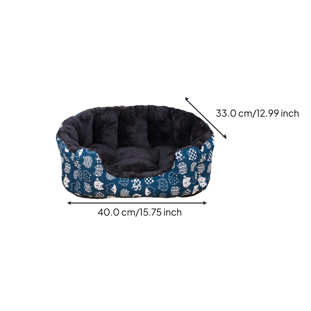 Cartoon Cat Bed Dog Mat Winter Warm Pet Bed PP Multi-Scene Use
