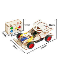 RC Steering Vehicle Kit Hands-on Learning DIY Racing Vehicle Kit Rear-Wheel