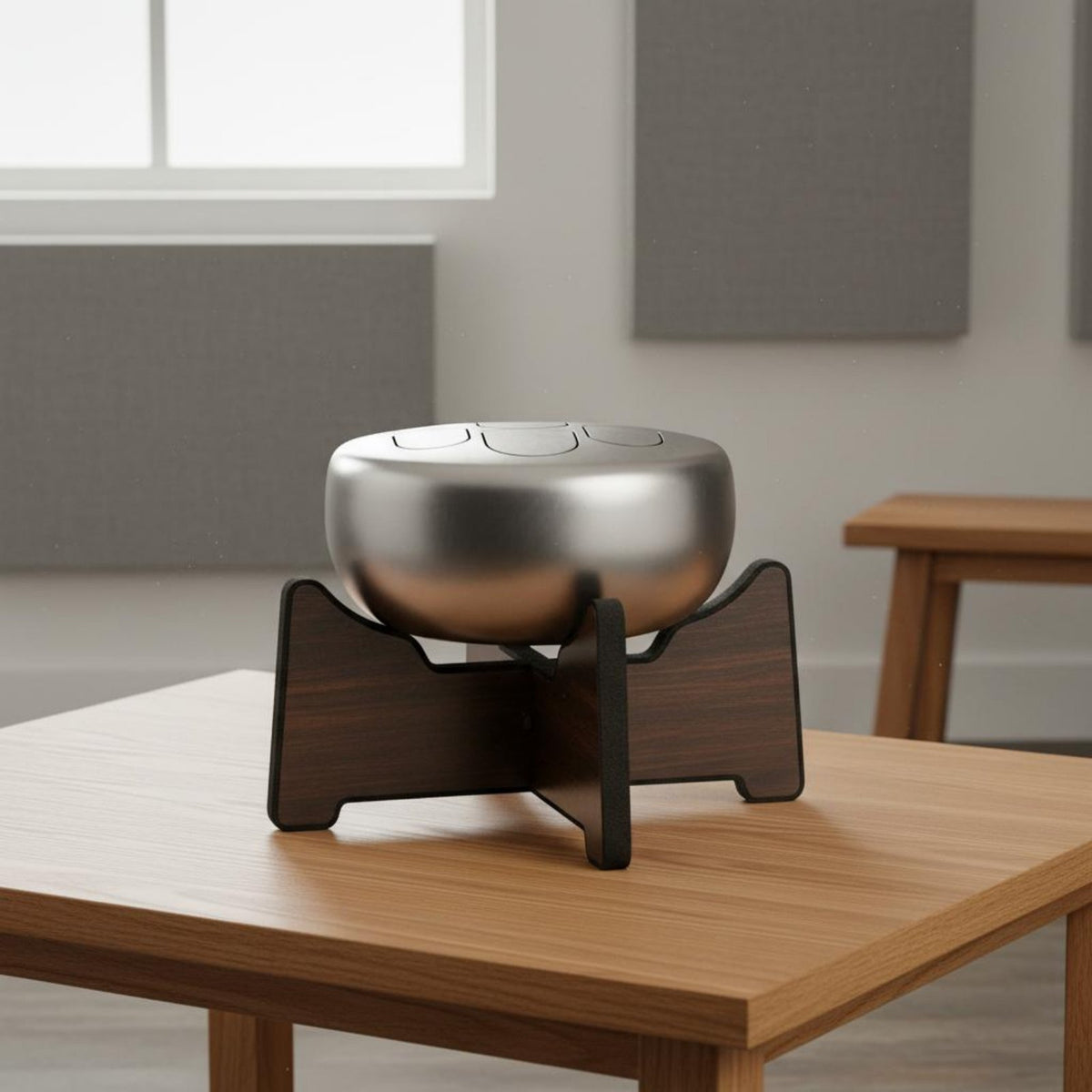 Handpan Stand Sturdy Construction Tongue Drum Stand Preserves Sound Quality Drum Holder for Meditation, Music Studio