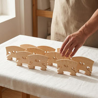 10 Pieces wood Violin Bridge Easy to Shape String Instrument Part Good Acoustics & Composition Accessory