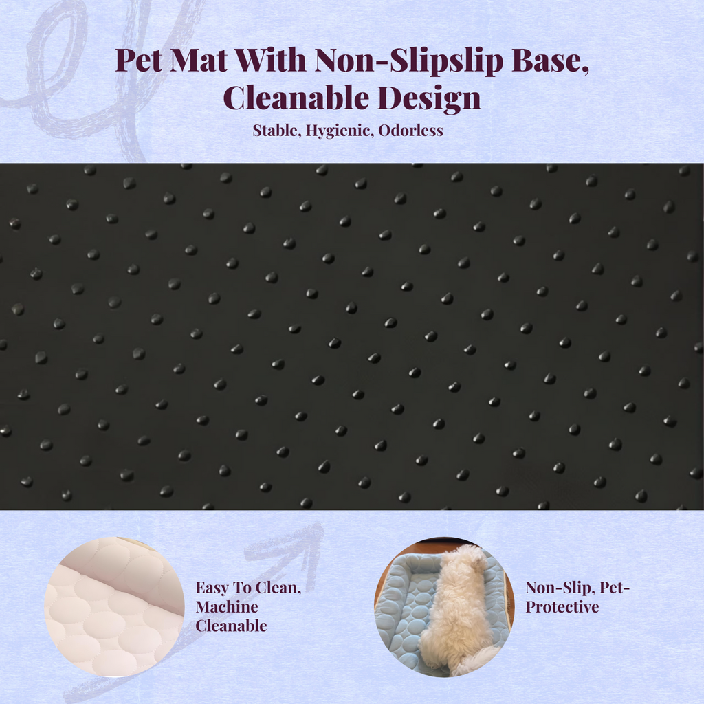 Cooling pet mat, quick-dry, washable