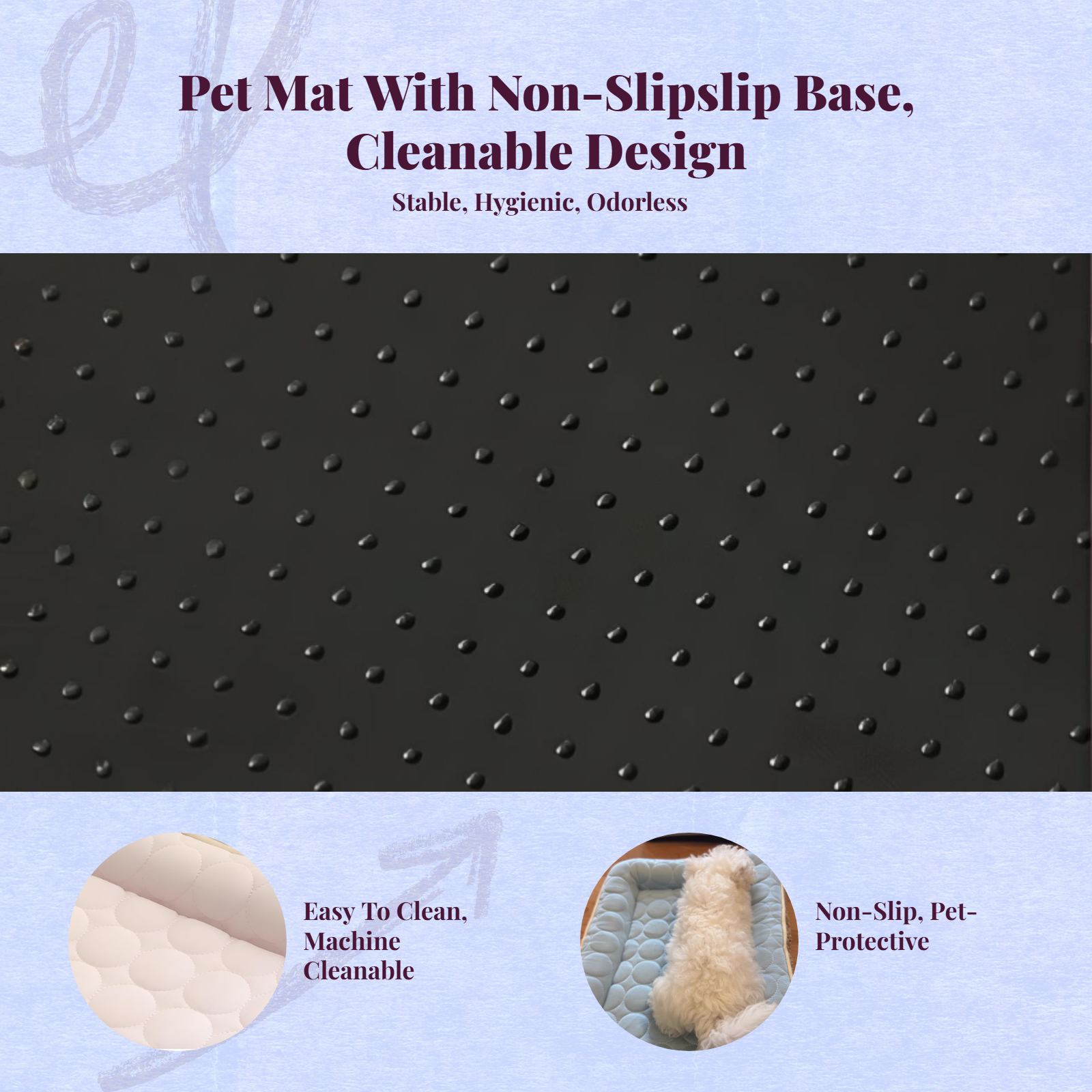 Cooling pet mat, quick-dry, washable