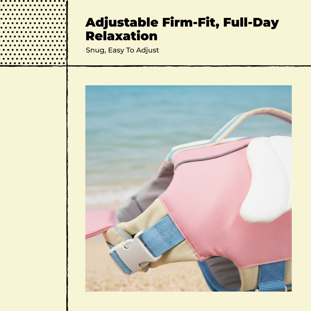 High-buoyancy dog life jacket