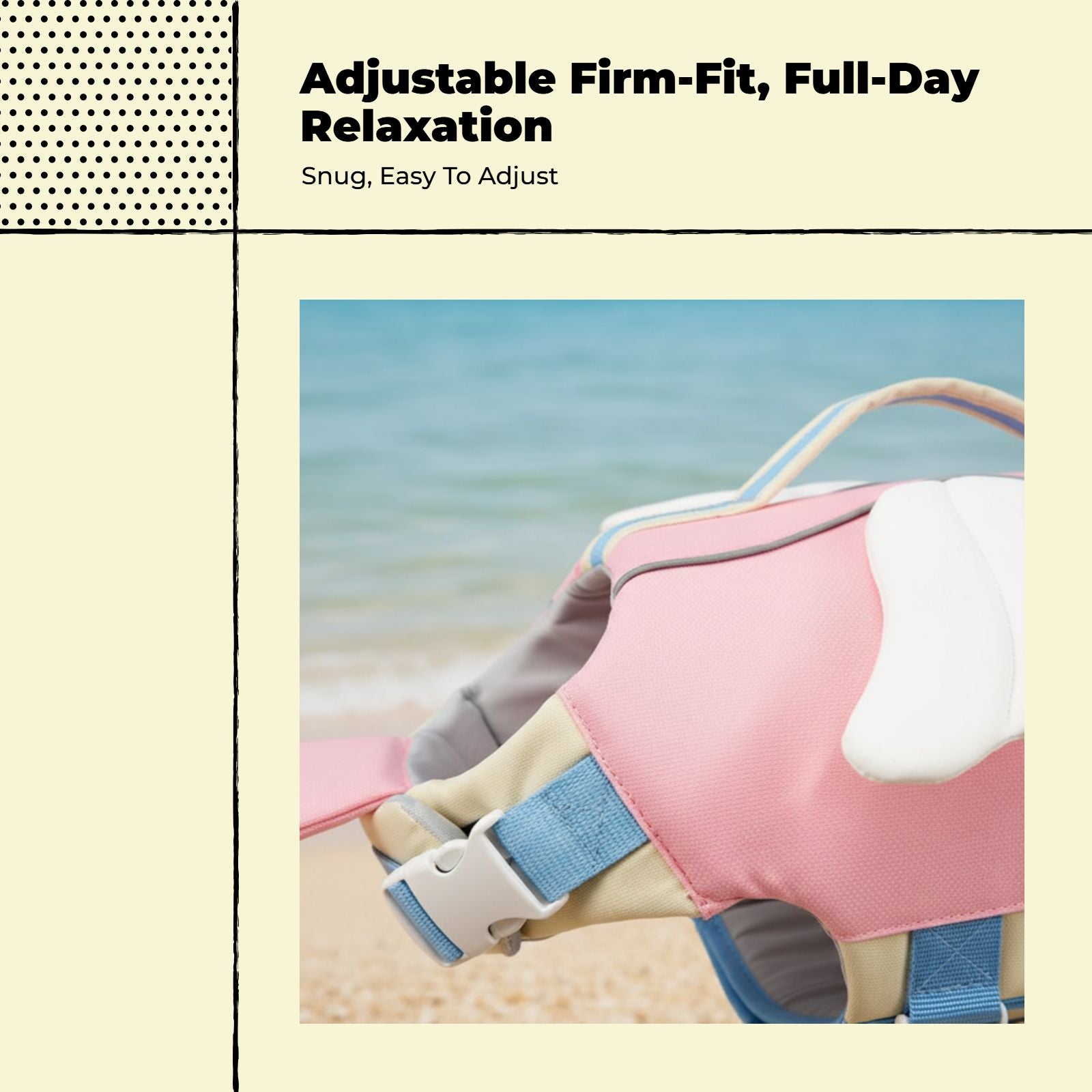 High-buoyancy dog life jacket