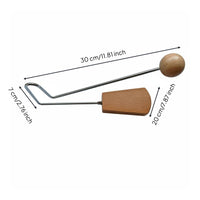 Vibraslap Clear Varnish Finish Beech Wood Rattle Stress Relief