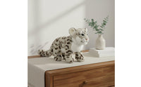 Realistic Arctic Leopard Stuffed Cuddly Arctic Leopard Stuffed