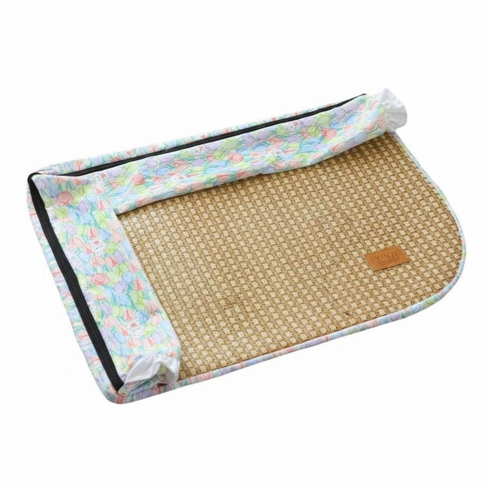 Woven Cooling mat Breathable Quilted pet mat cleanable for Indoors, feline Owners