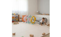 Arch Gate Rounded Edges Children's Crawl Arch Indoor Outdoor Use Toy Obstacle Hoop for Preschoolers, Young Children, Kindergarten, Playground