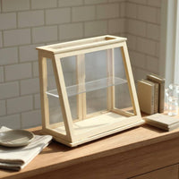 1/12 Scale Display Cabinet Wooden Frame Dollhouse Display Cabinet for Collectors