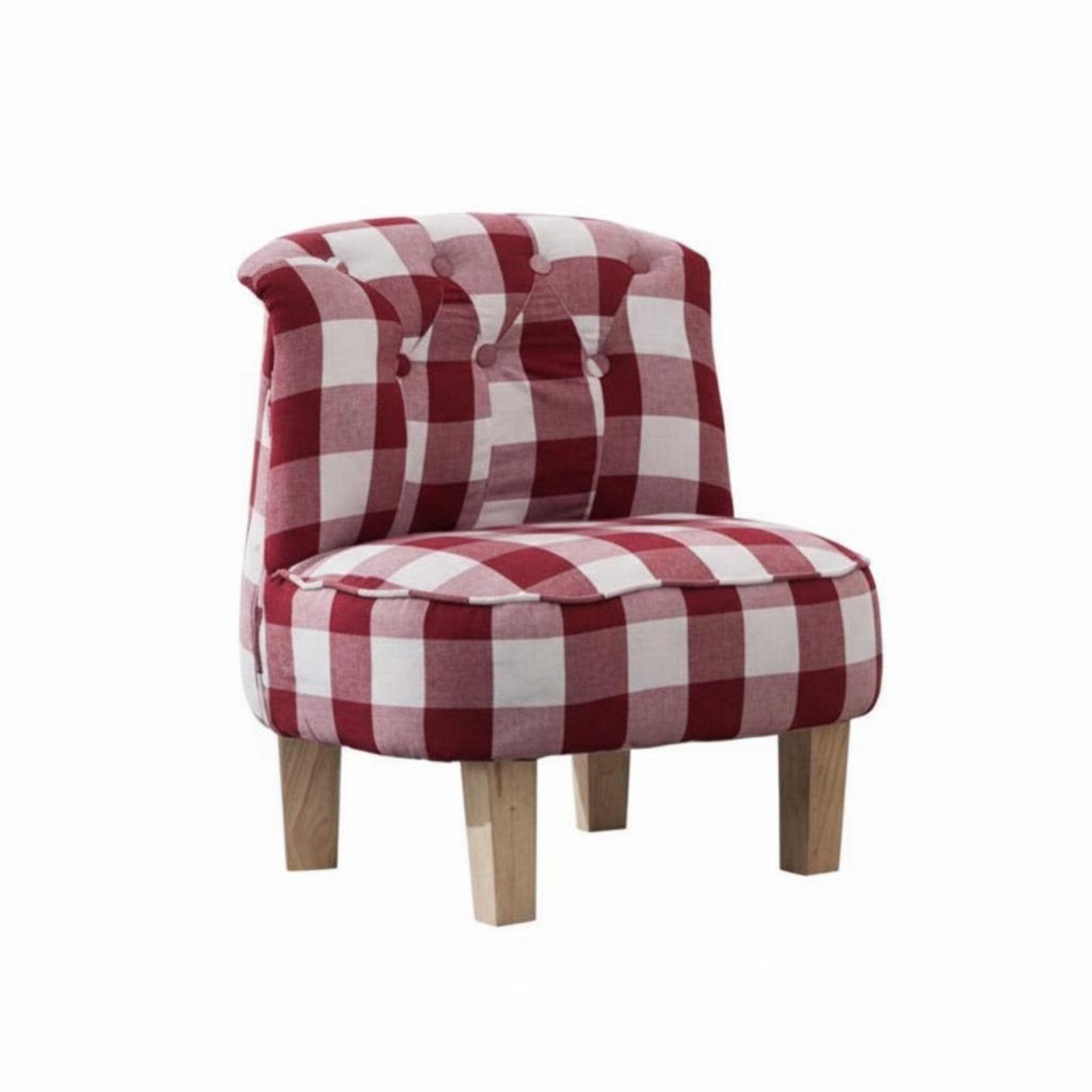 Button-Tufted Mini Sofa Cute Design Toddler Couch Supportive Foam for Toddlers
