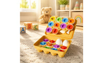 12 Pieces Matching Eggs Fine Movement Skills Color Matching Eggs for Home