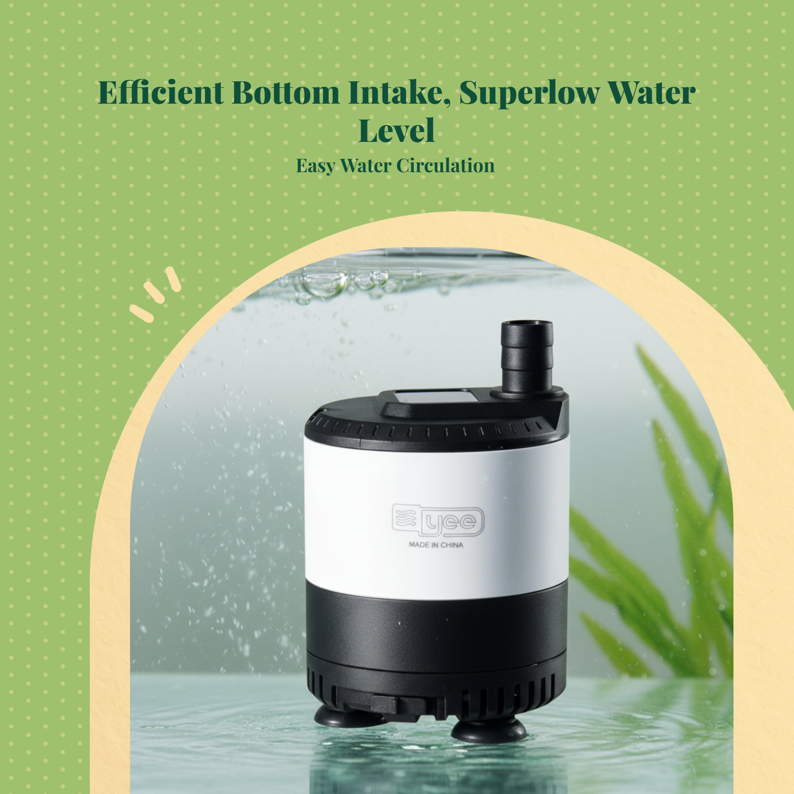 Adjustable aquarium submersible pump
