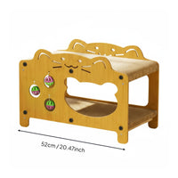 Double Deck Feline Scratcher Bell Balls Feline Scratcher Bed Large Size for Home