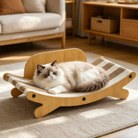 Cardboard Cat Scratcher Sofa Cat Scratching Sofa Bed Stable Base Pet Accessory for Indoor