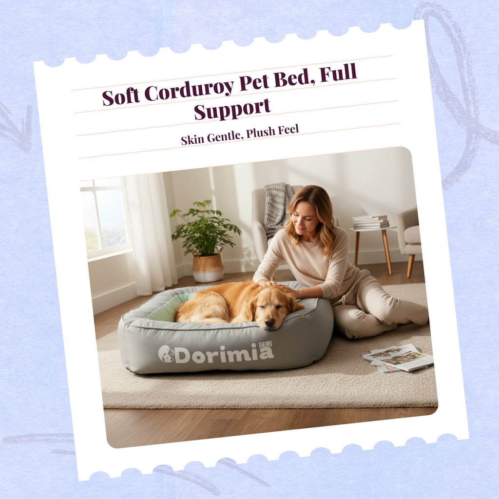 Orthopedic dog bed with removable cover
