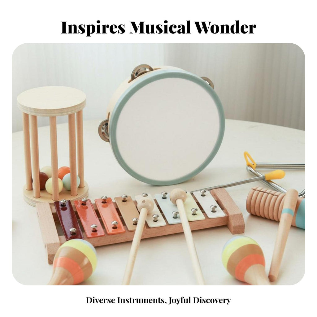 Toddler Rhythm Band Collection Child-Safe Design Introductory Band Kit for Preschool