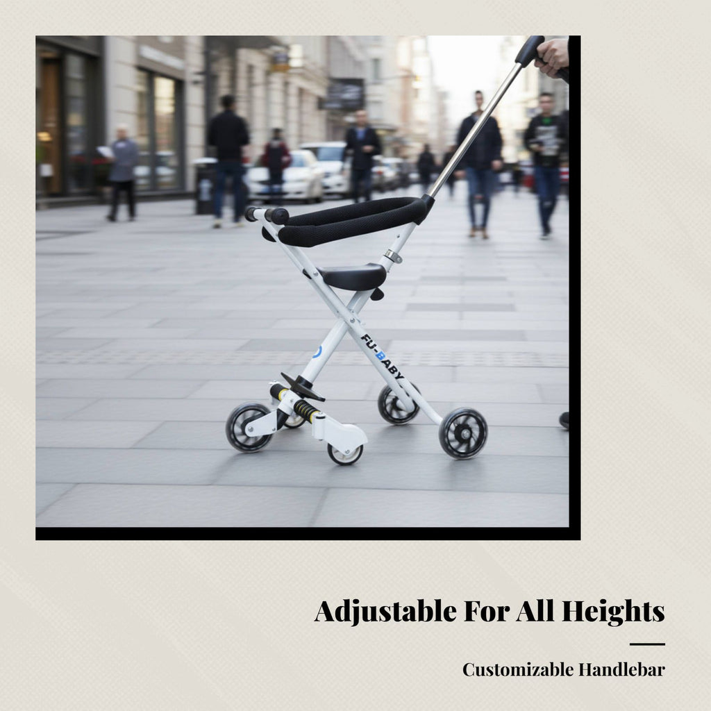 Outdoor Stroller for Older Children, Foldable, Lightweight, PU Leather, High Landscape