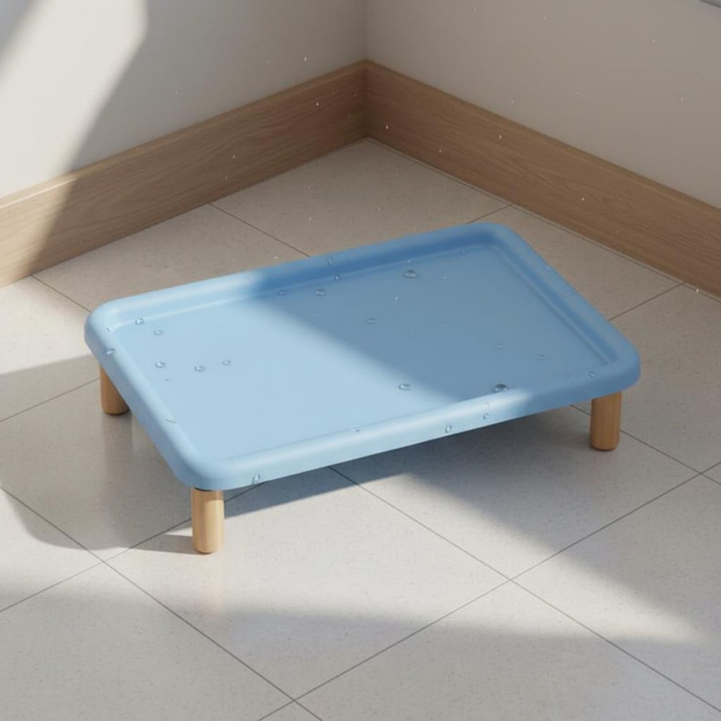 Elevated Feline Feeder Easy to Clean Double Pet Bowl Intended for Cats