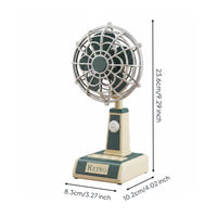 Retro Desk Fan 3 Speed Settings Vintage Design Table Fan Adjustable Tilt Head