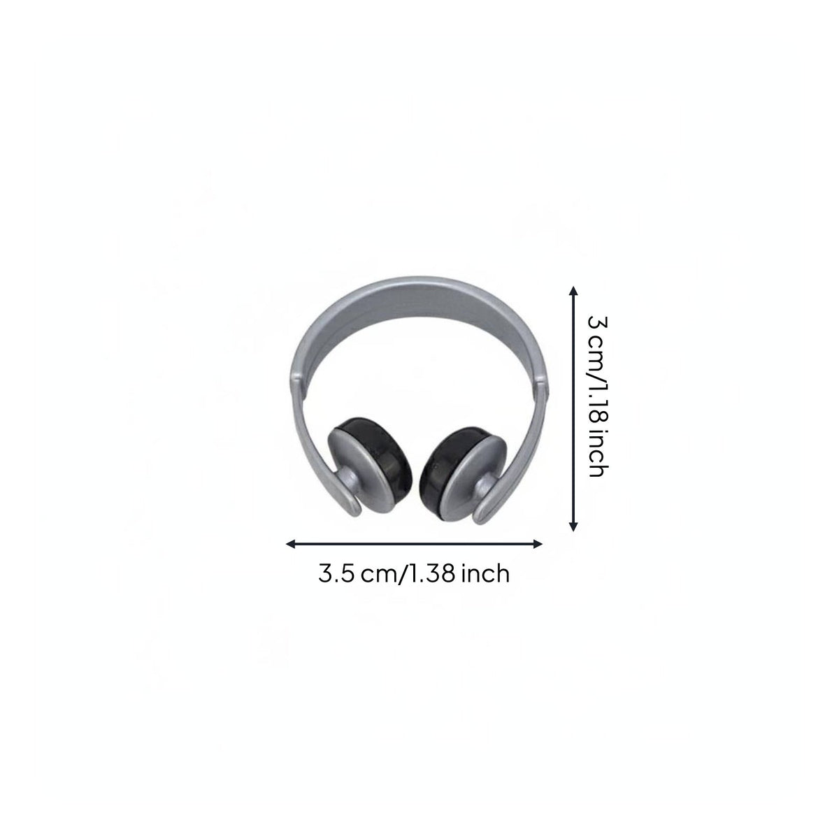 Miniature Doll Headphones Lightweight BJD Headphone Prop Modern for Dioramas