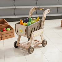Pretend Play Shopping Trolley Social Skills Toy Shopping Trolley for Playroom