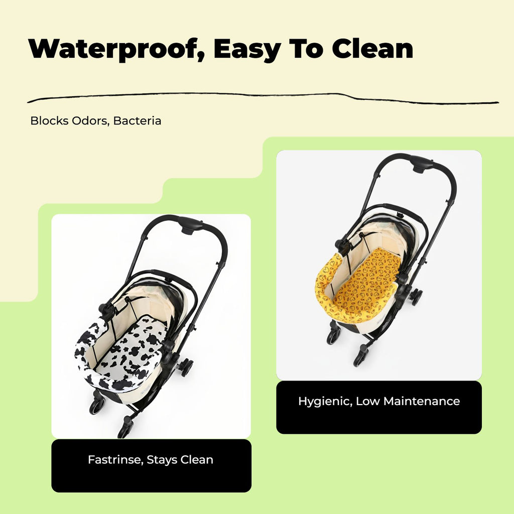 Non-slip pet stroller pad
