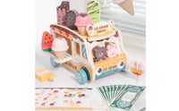 Wooden Ice Cream Truck Encourages Imaginative Play Shape Sorter Food Truck