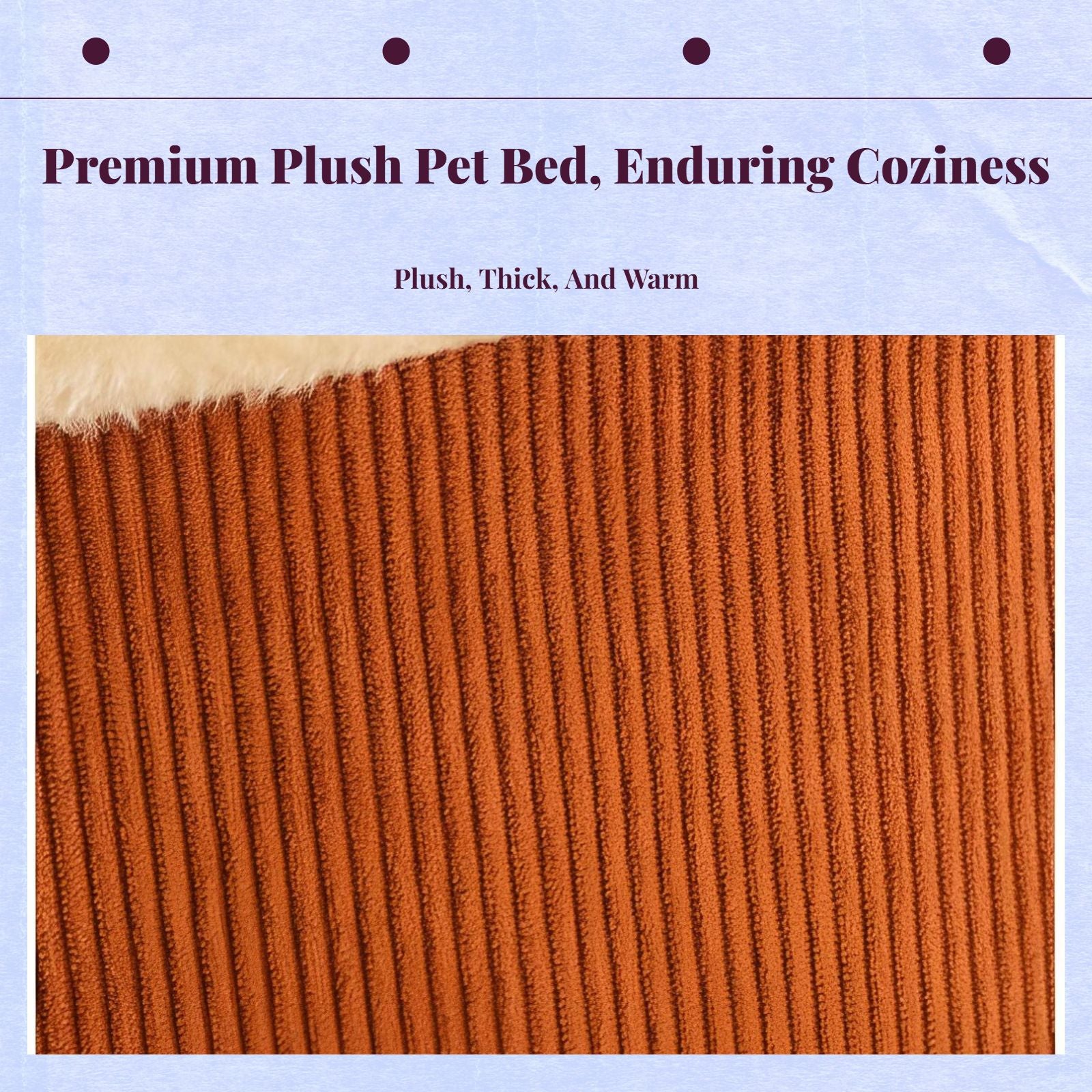 Removable plush cat bed offers indoor comfort