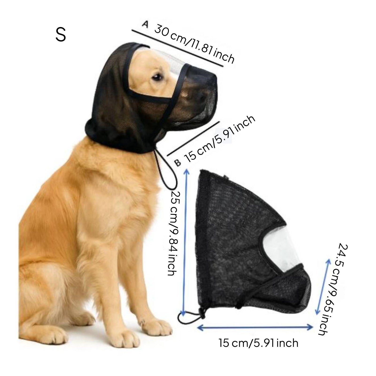 Anti-Licking Dog Head Cover Adjustable Drawstring Pet Supply for Outdoor Walks