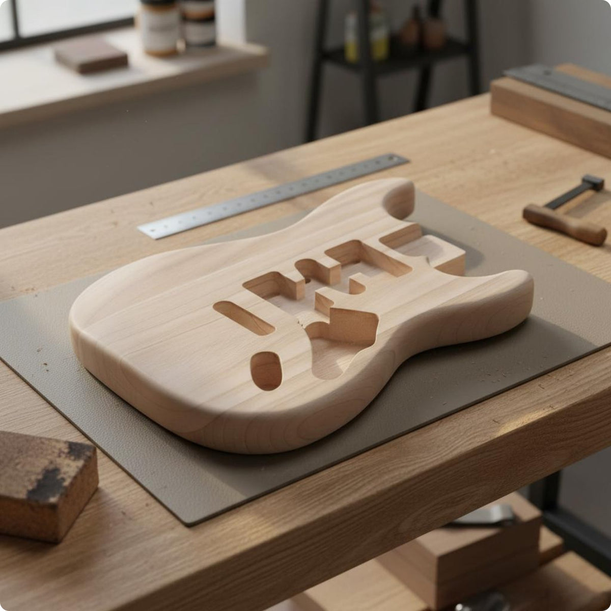 Standard Guitar Body Multiple Bridge Options Strat Design Guitar Body Solid Wood