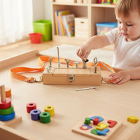 Kids Tool Box Toy Early Educational Wooden Screw Driver Board Hands-On Ability