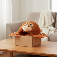 Monkey Head Hat PP Cotton Filled Funny Creature Costume Hat for Party