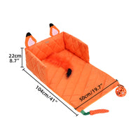 Bolstered Pet Mat with Toys Chew-Resistant Rope Dog and Cat Activity Bed
