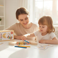 Wooden Stick Sorting Brain Teaser Logical Thinking Montessori Fishbone Toy