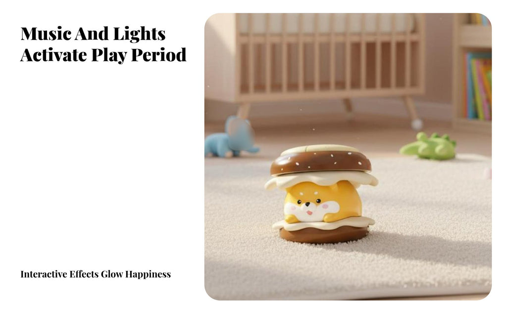 Baby Hand Pat Drum Early Educational Baby Drum Toy Cute Cartoon Design for Home