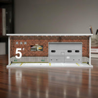 1:64 Parking Garage Display Scene Clear Acrylic Collectible Accessory Dust
