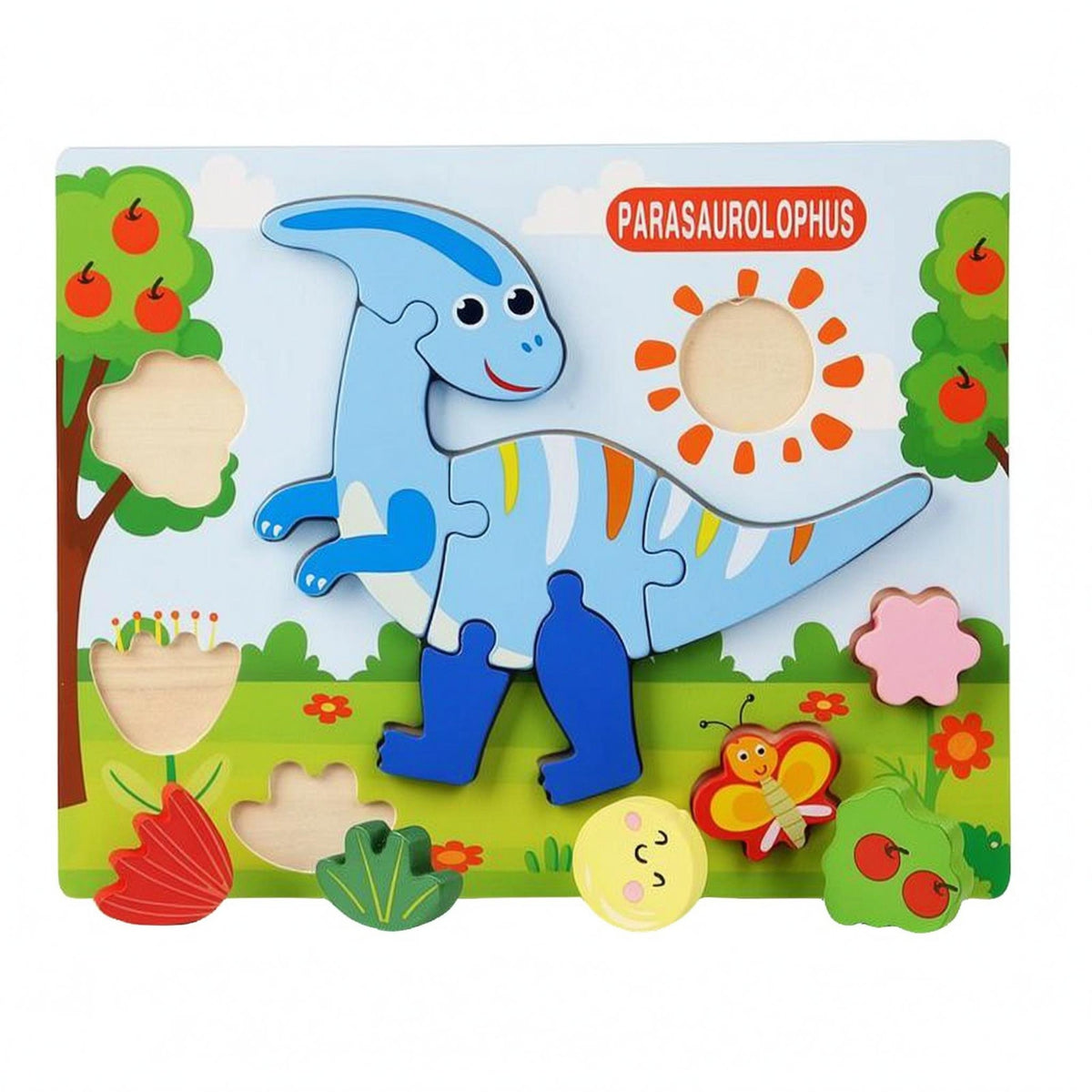 Shape-Matching Puzzle Educational Wooden Shape Puzzle Board Fine Motor Skills