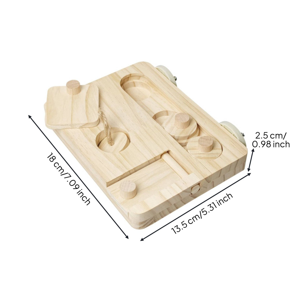 Wooden Parrot Foraging Toy Long-Lasting and Safe Wooden Bird Foraging Toy