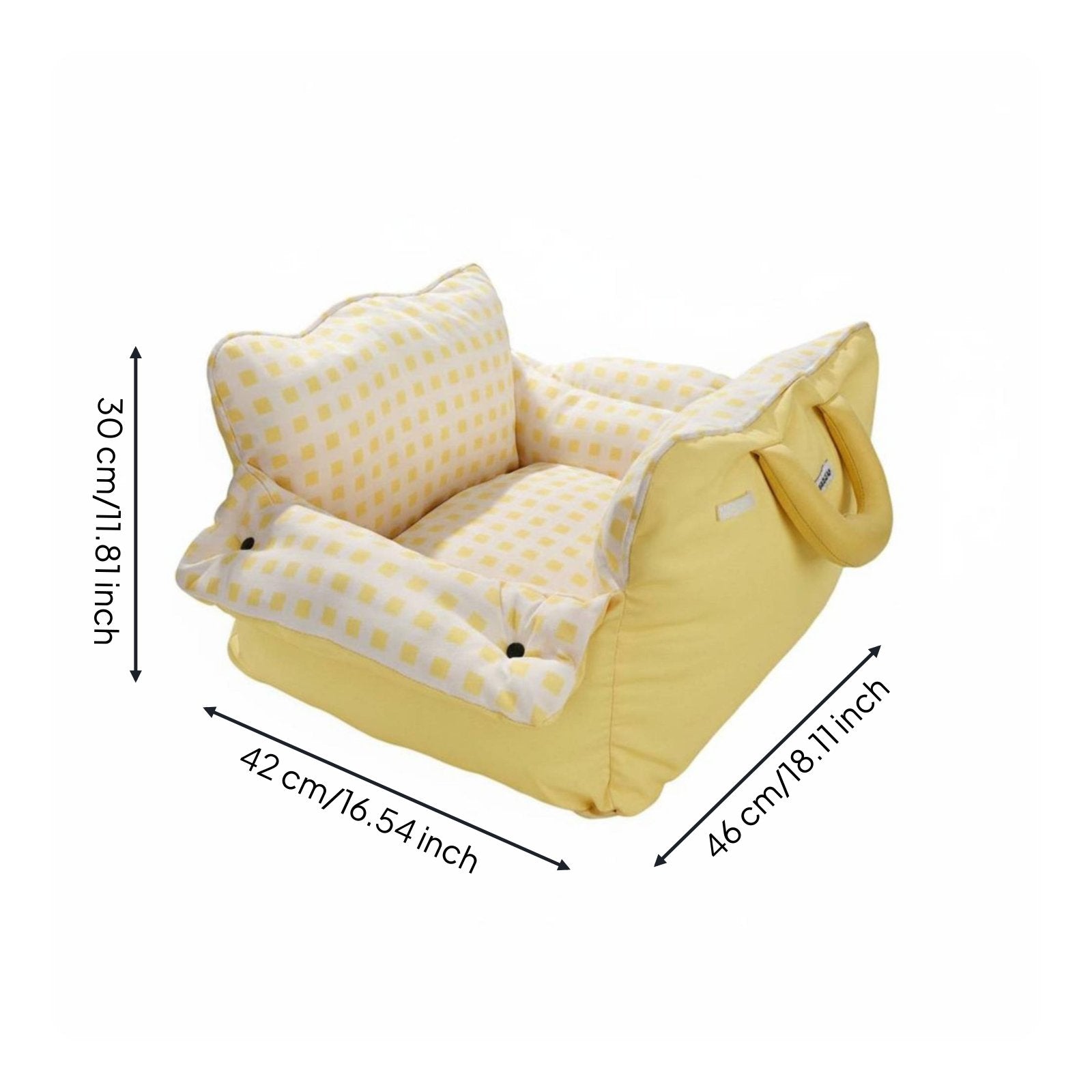 Dog Car Carrier Bed Safety Leash Clip Puppy Car Sofa Cushioned Cushioning
