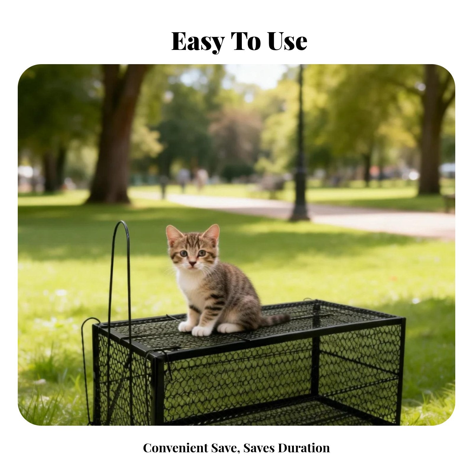Folding feline enclosure Sensitive actuator wildlife containment unit firmly fastenedresistant fastening mechanism for Garden