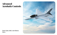 F-16 Foam Airplane Self-Stabilizing Aerobatic Rc Plane Single-Command Return
